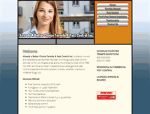 Tablet Screenshot of aabctermiteandpest.com